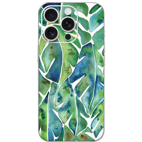 Tropical Leaves by Cat Coq iPhone 16 Pro Skin